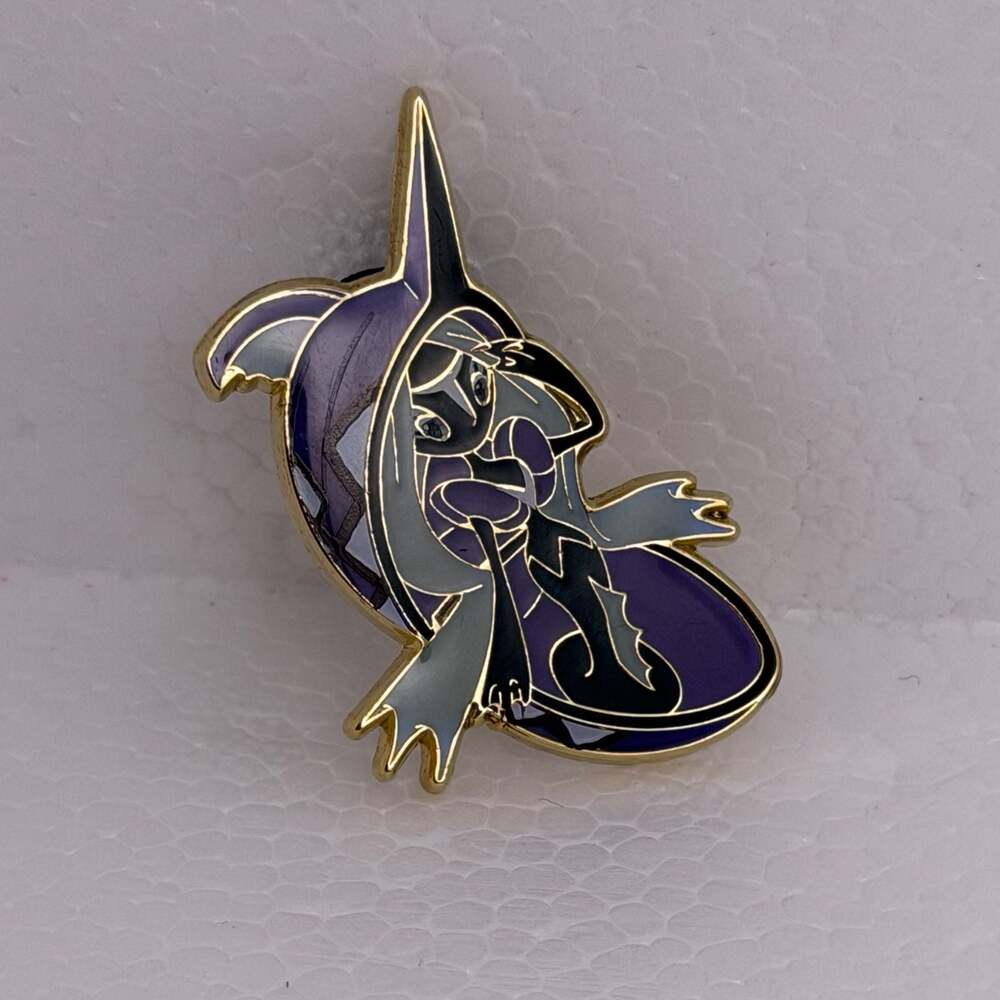 Official 2017 Pokemon Tapu Fini Lapel Hat Pin Enamel Gold Tone Legendary Fairy